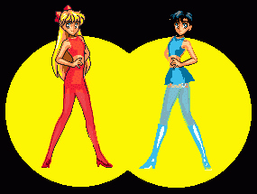 Sailor Venus and Mercury